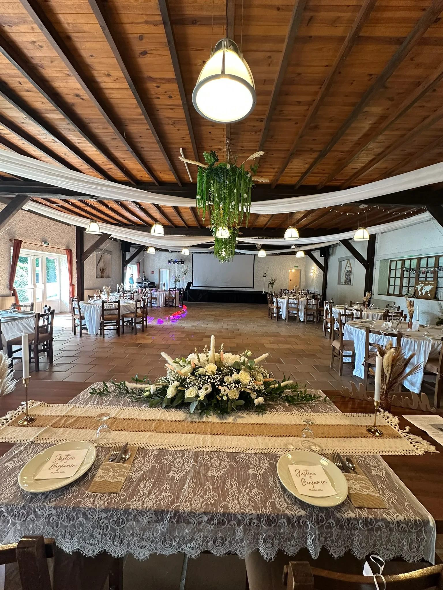 L'Hacienda Marcas salle de réception